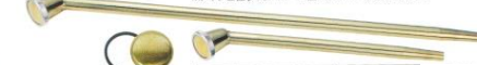 Brass nozzle screw type with cock l