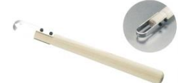 Wooden pattern Double-edged blade jin knife cricle