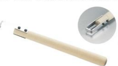Wooden pattern Double-edged jin knife square