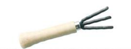Wooden pattren root pick three nail