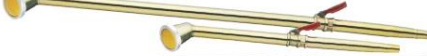 Brass nozzle screw type with  cock L