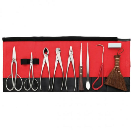 Stainless steel bonsai tool set 10pcs.