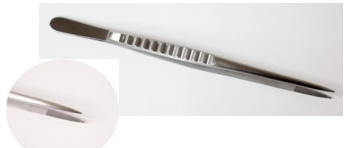 Stainless steel tweezers narrow type